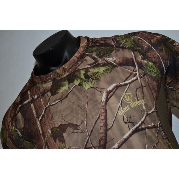 40911 Game Winner Hunting Athletic Shirt Realtree Green Polyester Size XL Mens - Picture 1 of 9